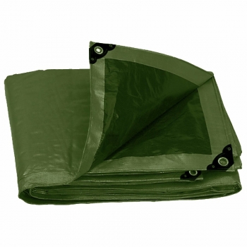 Lona de uso rudo color verde 12 x 17 m