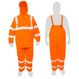 Impermeable reflejante naranja CH