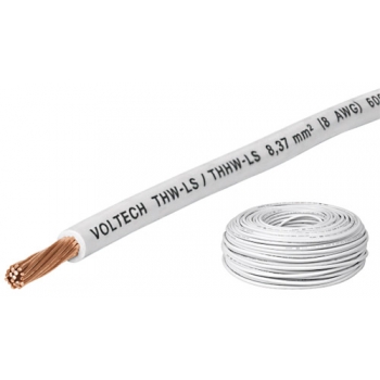 Cable blanco THHW-LS 8 AWG bobina de 500 m