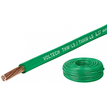 Cable THHW-LS verde calibre 10 AWG