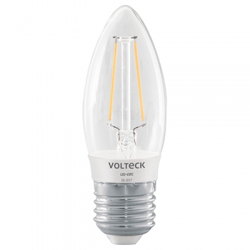 Foco de led con filamento tipo vela