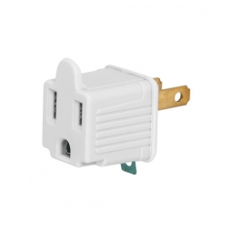 Adaptador 3 a 2 blanco