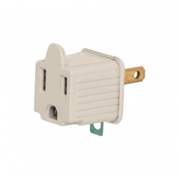 Adaptadores 3 a 2 gris en blister