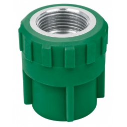 Adaptador PP-R con rosca hembra metalica de 1-1/4