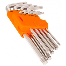 Juego de llaves torx largas de 9 pzs