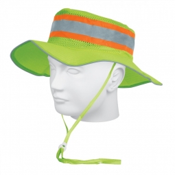 Sombrero alta visibilidad verde