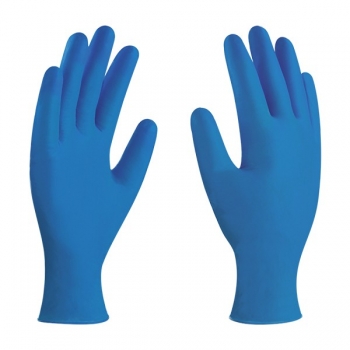 Guantes azules de nitrilo desechables EG 10 pzas