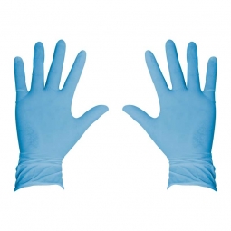 Guantes azules de nitrilo desechables CH 100 pzas