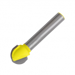 Broca para router de acero de media cana 1/4