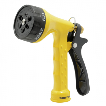 Pistola para riego metalica con 6 funciones 3/4