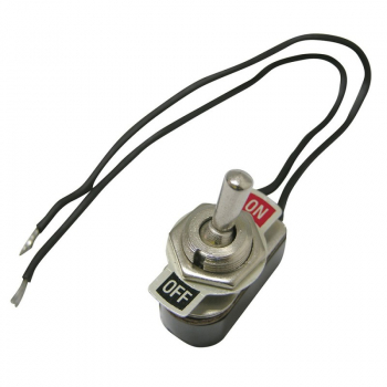 Apagador de palanca metal con cable de 14 cm, 6 A