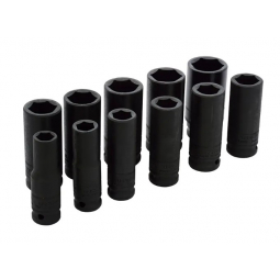 Juego de dados largos de impacto cuadro de 1/2