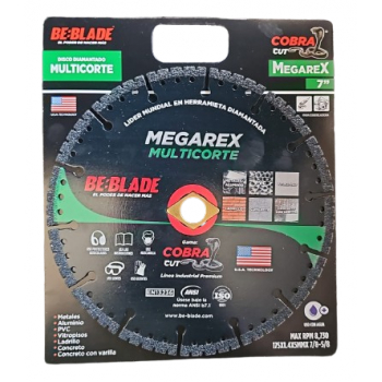 Disco de diamante multimaterial megarex de 7