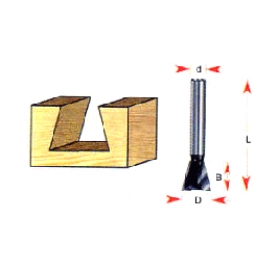 Cuchilla cola pato 1/2 d x 1/2 b x 1 3/4 l x 1/4 z