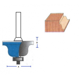 Broca router romana carburo-acero 2.0mm