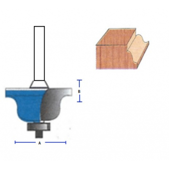 Broca router romana carburo-acero 2.0mm