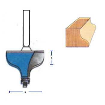 Broca router pecho de paloma 2.0mm