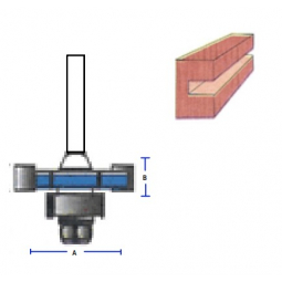 Broca router ranurador 